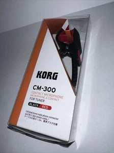 GENUINO Korg CM300 Clip On Contacto Recogida / Micrófono Negro para usar con sintonizador - Imagen 1 de 6