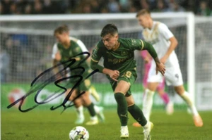 PLYMOUTH ARGYLE: LUKE CUNDLE SIGNED 6x4 ACTION PHOTO + COA - Bild 1 von 1