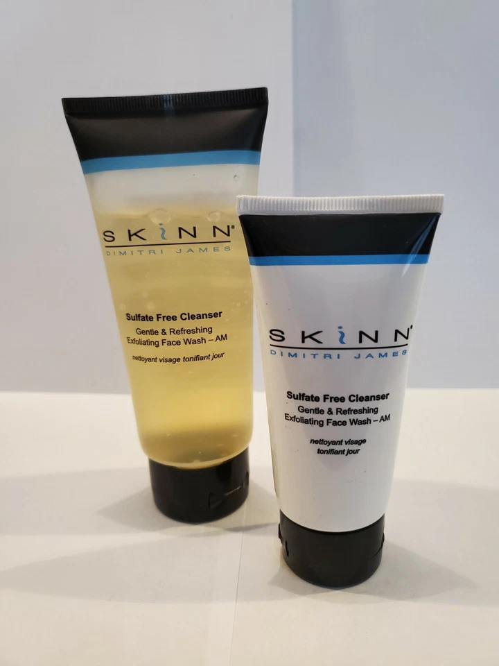 LIMPIADOR EXFOLIANTE SIN SULFATO SKINN By Dimitri James AM 4 oz y 2 oz ~ NUEVO SELLADO Foto 1 de 1