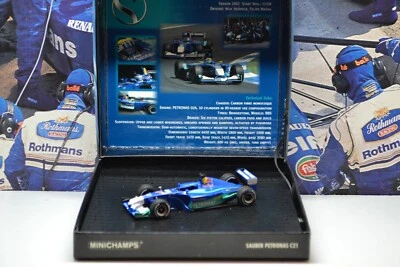 MINICHAMPS /F1  2002 SAUBER C21 MASSA/ HEIDFELD - 1/43 SCALE MODEL CAR & BOX - Image 1 of 4