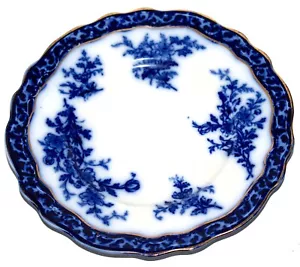 Antike Stanley Keramik Touraine Flow blau 7,75" Salatteller England EUC Kostenloser Versand - Bild 1 von 4