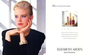 1988 Elizabeth Arden maquillaje vintage anuncio de revista de 2 páginas - Imagen 1 de 1