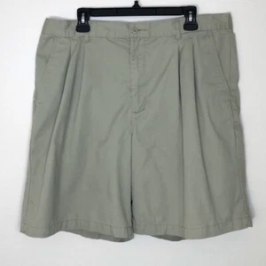 Puritan Men’s Size 38 Shorts Khaki Tan Pleated Pockets Spring Summer Casual Prep - Picture 1 of 5