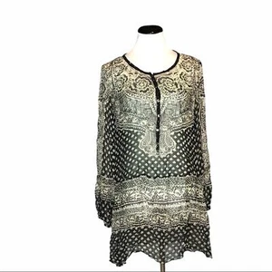 Calypso St. Barth 100% seda cubierta de natación, abstracto, suroeste, talla pequeña - Imagen 1 de 11