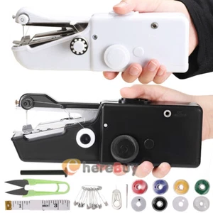 Home Hand Held Mini Electric Sewing Machine Household Cordless Smart Tailor DIY - Picture 1 of 38