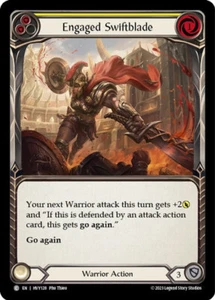 Engaged Swiftblade (Yellow) Common Heavy Hitters Flesh and blood TCG NM - Picture 1 of 1