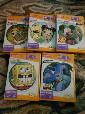 lot of 5 Fisher Price IXL Learning Educational Children Games TOP TITLES  - Image 1 of 4