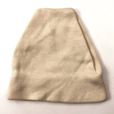 Sombrero de esquí puntiagudo retro marfil blanco roto mezcla de algodón Foto 1 de 4