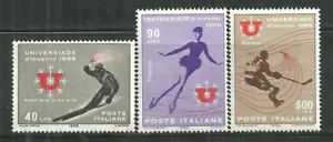 ITALY 927-29 MNH WINTER UNIVERSITY GAMES 1966 - Picture 1 of 1