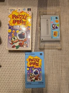 SFC Puzzle Bobble Super Famicom Nintendo Taito SNES Game Japan JP - Picture 1 of 3