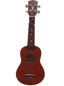 Stagg Handmade Wooden 21" Soprano Ukulele Brown Musical Instrument Preloved - Picture 1 of 7