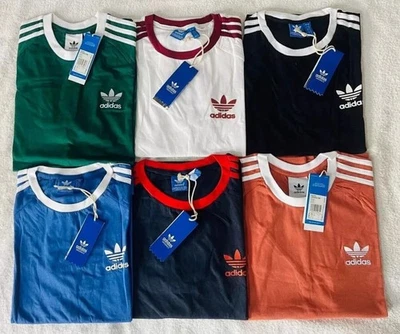 MEN'S ADIDAS TSHIRT ORIGINALS  SHORT SLEEVE CREW NECK THREE STRIPE  TEE L, 2XL - Imagem 1 de 4
