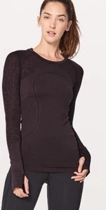 Lululemon 4 Plum Purple Swiftly Tech Long Sleeve Shirt Thumb Holes Running Base - Picture 1 of 8