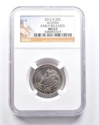 MS67 2012-S Washington Quarter Acadia Early Releases NGC *6321 - Image 1 of 3