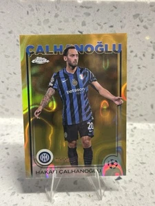 2024-25 TOPPS Chrome UCC - Hakan Calhanoglu #/50 Gold Inter Milan 165 - Picture 1 of 2