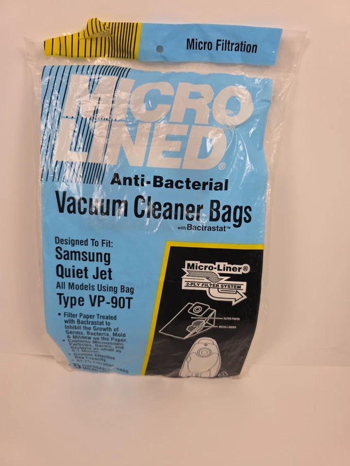 DVC Micro Lined Samsung VP-90 Quietjet Paper Vacuum Bags 5 Pack - Image 1 of 3