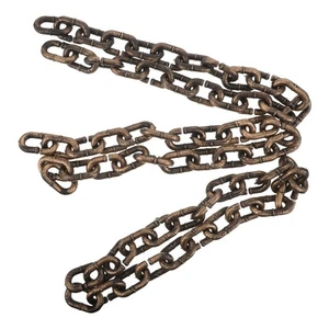 3 Pcs Plastic Chain Halloween Props Chains Creepy Costume Accessories Black - Picture 1 of 20