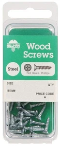 Hillman 5787 verzinkte Flachkopf-Holzschraube #8 x 1-1/4 L Zoll (10 Stück) - Bild 1 von 1