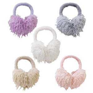 Furry Collapsible EarMuffs to Keep You Warm in Cold Weather for Skiing Hiking - Picture 1 of 13