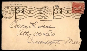 Mayfairstamps US 1890s Butler R Wilson to Cambridgeport Cover aat_50983 - Picture 1 of 2
