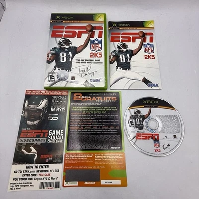 ESPN NFL 2K5 (Microsoft Xbox, 2004) Complete CIB Refurbished Very Good - Image 1 of 4