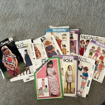 Sewing Patterns Lot Of 11 Preowned/Cut & Uncut Size 6/6x Girls - Image 1 of 4