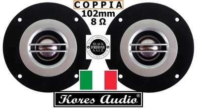 2 Pz Kores Audio KT-SW30F Titanium Tweeter da 4" 102mm a Cupola 2x100W RMS 8 Ohm - Immagine 1 di 4
