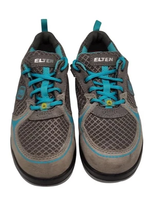 ChatGPT:Elten Mila Aqua Low ESD S1 Damen Sicherheitsschuhe Grau/Türkis 36 - Bild 1 von 4