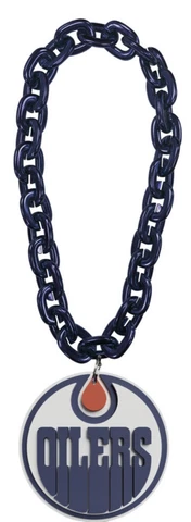 EDMONTON OILERS 10 INCH FANCHAIN 3D FOAM MAGNET NECKLACE **IN STOCK**  NEW Cover