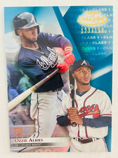 2018 Topps Gold Label OZZIE ALBIES Class 1 Blue Parallel #'d /150 Rookie Card RC