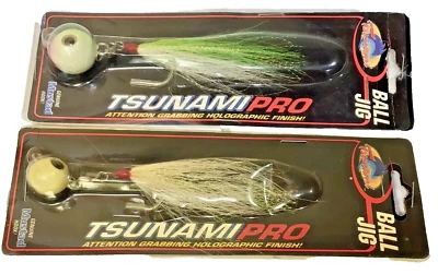 2 Plantilla de bola Tsunami 1 GL brillo 1 oz + 2CW 2 OZ Chartreuse 3d ojos aparejados giratorios mt Foto 1 de 3