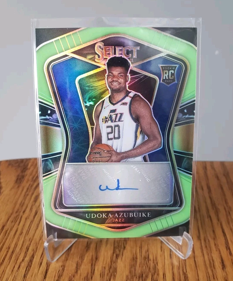 2020 Panini Select Signatures Neon Green Prizm /99 Udoka Azubuike Rookie Auto-RL - Image 1 of 2
