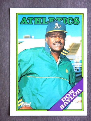 Don Baylor #11T  Topps Traded 1988 Baseball Card (Oakland Athletics) - Image 1 of 2