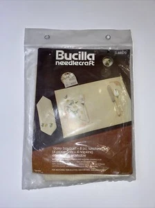 Bucilla Needlecraft ‘Daisy Bouquet’ 8 pc Luncheon Set - Picture 1 of 12
