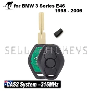 315MHz CAS2 Suitable for BMW 3 Series E46 1998-2006 Complete Remote Car Key Fob - Picture 1 of 3