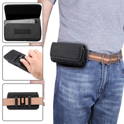 Étui universel pour téléphone portable clip de ceinture sac de taille étui de téléphone pochette de support de téléphone - Photo 1/4