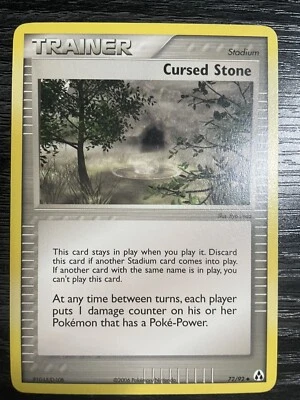 Pokemon TCG - Trainer Cursed Stone 72/92 - EX Legend Maker - Image 1 of 4