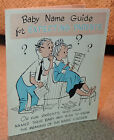 Vintage Fun Baby Name Guide For Expecting Parents Barker Greeting Cincinnati Oh