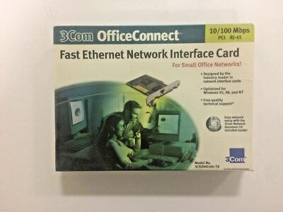 New Sealed 3Com OfficeConnect (3CSOHO100-TX) Network Adapter NIC - Image 1 of 3