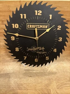 Vtg Craftsman Tools Sears Roebuck & Co. Steel Circular Saw Blade 10" Clock Works - Picture 1 of 10