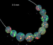 AAA Natural Ethiopian  White Fire Opal Beads Round Shape Beads loose Gemstone