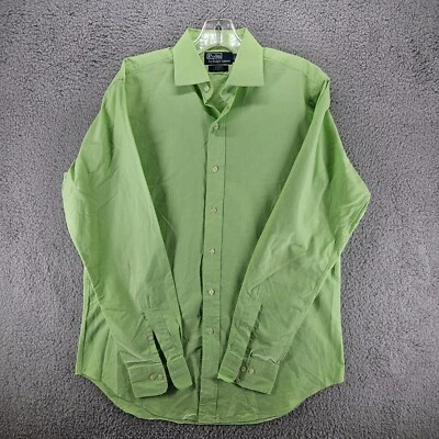 Camisa Polo de Ralph Lauren Regent Calce Clásico Manga Larga 15 1/2, 34/35 Verde Foto 1 de 4