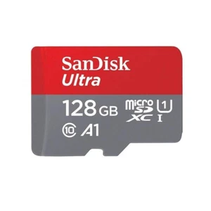 SanDisk Ultra 128GB Micro SD XC UHS-I Card With Adapter - Picture 1 of 3