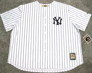 New York Yankees Men's 4XL White Pinstripe Majestic Cool Base Jersey - Picture 1 of 4