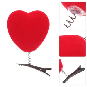 10Pcs Hair Clips Valentines Day Headband Heart Shaped Barrettes Child Pop - Picture 1 of 10