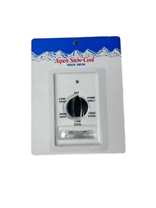 Aspen Snow-Cool 1-Gang, 2-Speed, 6-Position, Screw Type Wall Cooler Switch 81122 - Picture 1 of 3