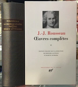 (Narrativa) J.-J. Rousseau - OEUVRES COMPLÈTES - VOL. II - Bibl. De La Pléiade - Imagen 1 de 1
