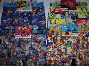 Cars Trans Mario Teen Titan Underwear Boys 2 Athletic Boxer Briefs Select NWT - Picture 1 of 9