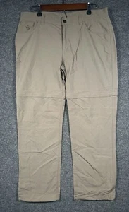 Mountain Hardwear Hiking Pants Convertible Zip Shorts Tan Outdoors Women’s 12  - Picture 1 of 9