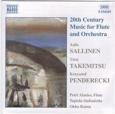 CD 20th Century Music for Flute Orchestra Penerderecki Takemitsu Sallinen Naxos
